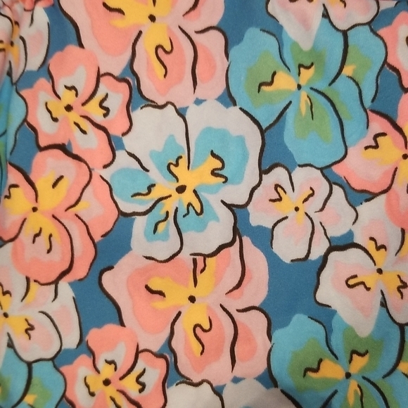 💕FOR LOVE AND LEMONS💕 Yasmin One-Piece Swimsuit ~ Blue Floral Print Small NWT - Picture 11 of 14